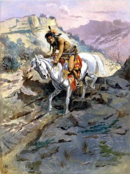 the alert 1895 Charles Marion Russell Oil Paintings